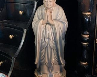 Asian Ceramic Buddha Figurine (This item is NOT available online.  It must be purchased at the sale.)