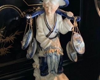 Asian Ceramic Figurine (This item is NOT available online.  It must be purchased at the sale.)