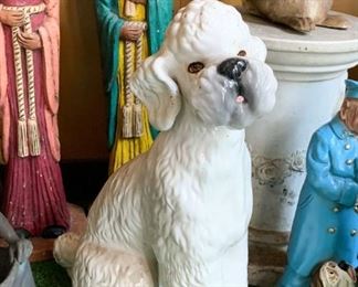 Ceramic Poodle Statue (NOT available online.  Must be purchased at the sale.)