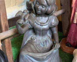 Molded Resin Snow White Statue (NOT available online.  Must be purchased at the sale.)