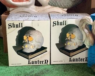 Halloween Decor, Skull Lanterns (NOT available online.  Must be purchased at the sale.)