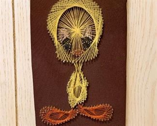 Vintage Tweety Bird String Art Wall Hanging (NOT available online.  Must be purchased at the sale.)