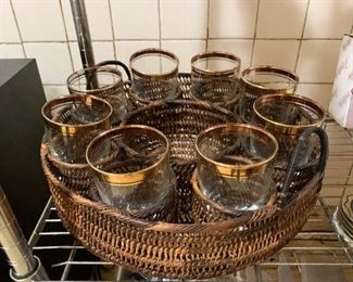 Vintage Bar Glasses (NOT available online.  Must be purchased at the sale.)