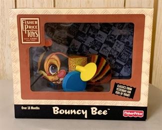Lot #270 - $12 - Fisher-Price Bouncy Bee Toy, Classics from Yesterday (new in box)