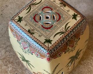 Square Chinese Ceramic Garden Stool	16x11.5x11.5in	HxWxD	PT110