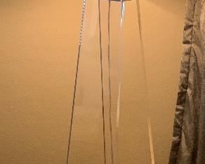 Contemporary Lucite\Acrylic Triangular Floor Lamp 65x18x18 HxWxD PT111