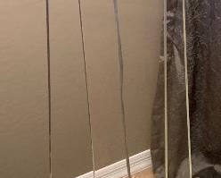 Contemporary Lucite\Acrylic Triangular Floor Lamp 65x18x18 HxWxD PT111