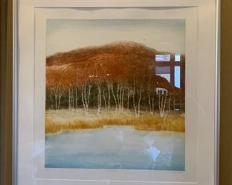 2pc *Signed* Lithio Harvey Kidder “Birch Grove” “Birch Marsh”	37x35in	HxWxD	PT113