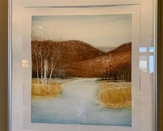 2pc *Signed* Lithio Harvey Kidder “Birch Grove” “Birch Marsh”	37x35in	HxWxD	PT113