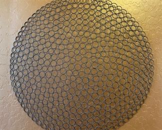 3pc Rustic Metal Wall Decor Circles	24in Diameter		PT119