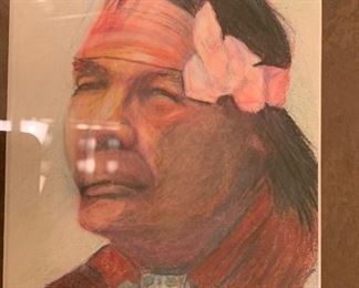 Original Art Navajo Native American Britton	19x17		PT130