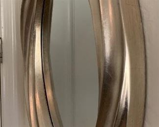 Contemporary Swirl Frame Mirror Silver Color	30x23x2.5in	HxWxD	PT135