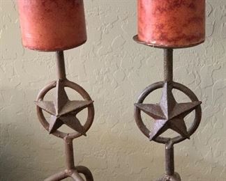 2pc Rustic Star Candleholders	18x6x6in	HxWxD	PT146