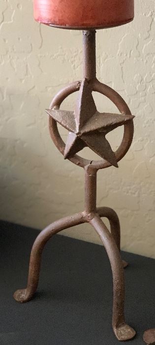 2pc Rustic Star Candleholders	18x6x6in	HxWxD	PT146