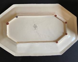 OLD RARE HB QUIMPER DECOR RICHE PLATTER	21x13.5 inches		D714-21