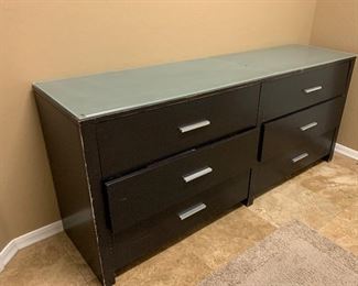 AS-IS 6 Drawer Black Cabinet	31x72x19in		PT234