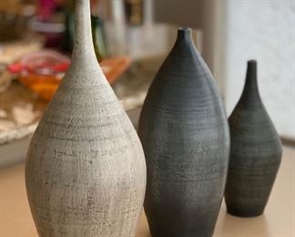 #3 3pc Mexico Decor Vase Lot	25/18/15		PT249