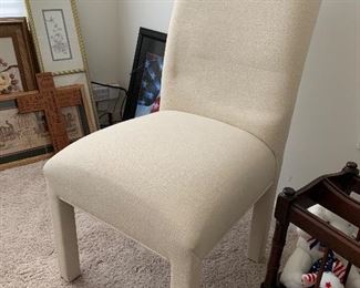 1 of 4 Parson chairs