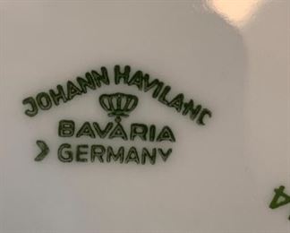 Service for 12, outstanding set of Johann Haviland China, Bavaria