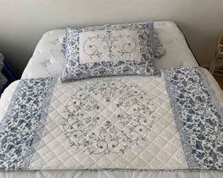 Blue & White bedding 