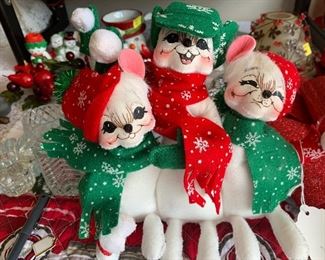 Annalee Christmas mice