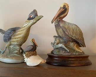 Lots of birds and other figurines