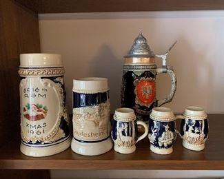 Steins and many Germany souvenirs