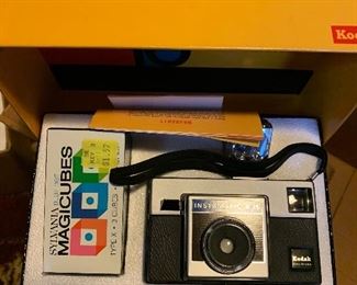 Vintage cameras of several styles