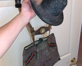 Traditional tyrolean hat with child's lederhosen -two pair