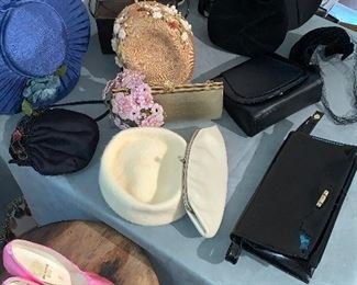 Vintage hats and bags