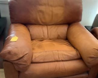 Leather reclining chair