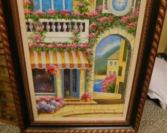 Framed Oil Canvas Painting