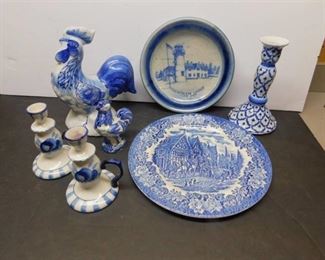 Blue & White Ceramic Items