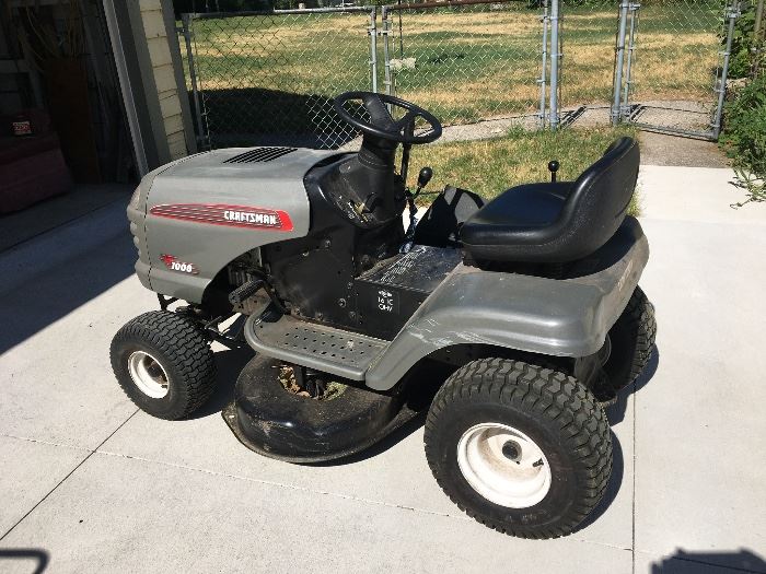 Work smart not hard! This Craftsman lawn tractor will make mowing your lawn really easy! No need to sweat!