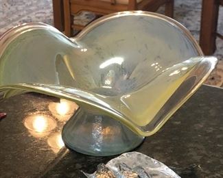 Murano Glass Pedestal Bowl