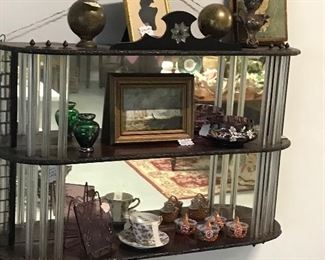 Art Deco hanging shelf