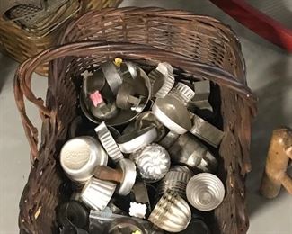 Vintage Jello molds & biscuit cutters