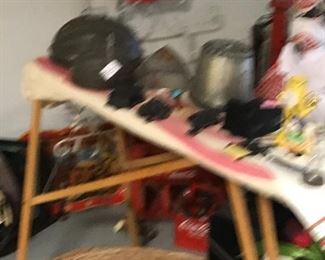 Wooden ironing board & food molds