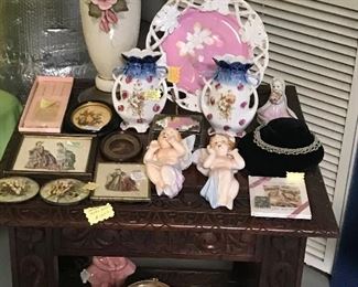 Carved mahogany table