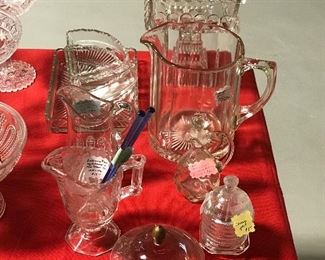 Pressed glass & cut glass