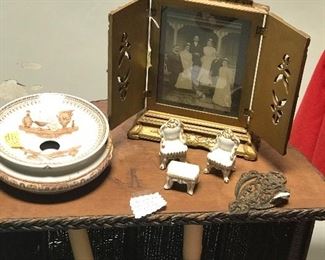 Icon frame & wine tasting spitoon