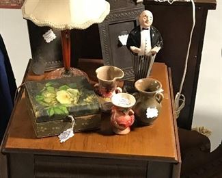 Drop-leaf Empire side table