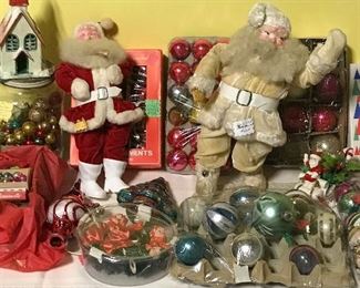 Vintage Santa in velvet suit