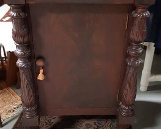 Mahogany Federal half commode