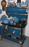 Collection of Blue Enamelware