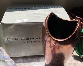 Nambe copper colored vase!