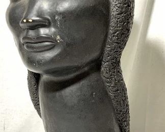 Modernist Style Woman Large Bust Sculpture 1957