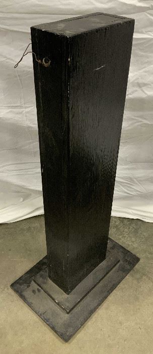 Vintage Wood Art Studio Sculpture Display Pedestal