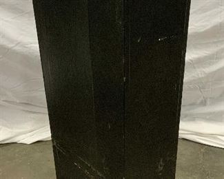 Black Painted Wood Sculpture Art Pedestal Plinth