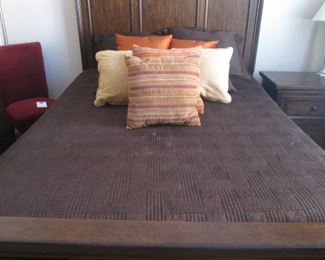 Queen Bed Unit:  Headboard, Footboard, Mattress & Box Spring